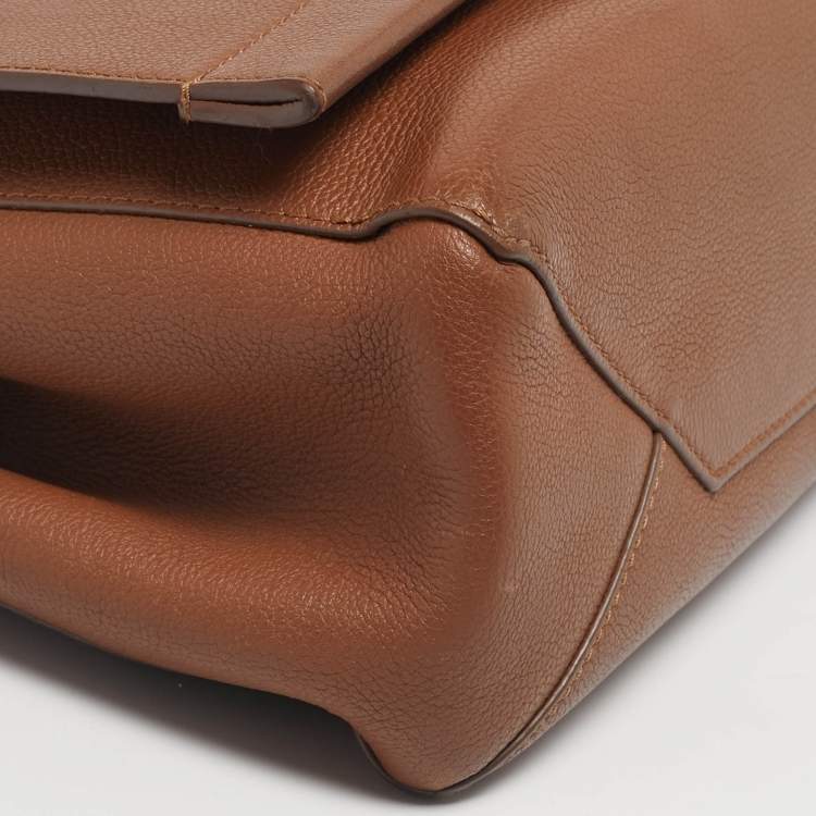 Pre Owned Louis Vuitton Brown Leather Lockme II Bag