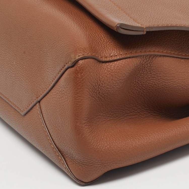 Pre Owned Louis Vuitton Brown Leather Lockme II Bag