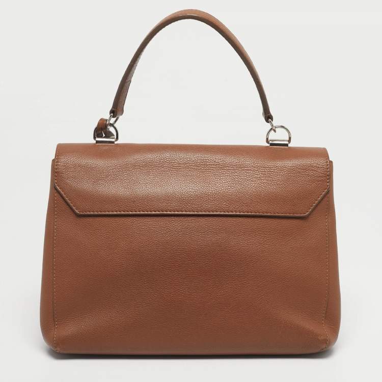 Pre Owned Louis Vuitton Brown Leather Lockme II Bag