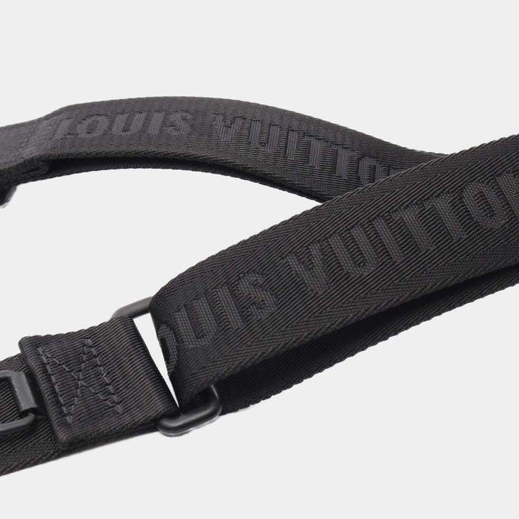 Pre Owned Louis Vuitton Black Monogram Shadow Duo Messenger
