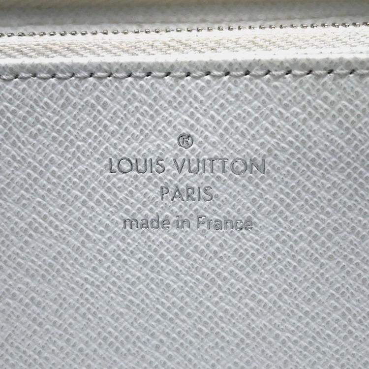 Pre Owned Louis Vuitton Zippy Wallet White Epi Leather