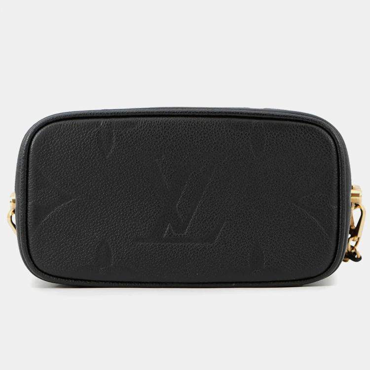 Pre Owned Louis Vuitton Black Monogram Empreinte Leather PM Vanity Bag
