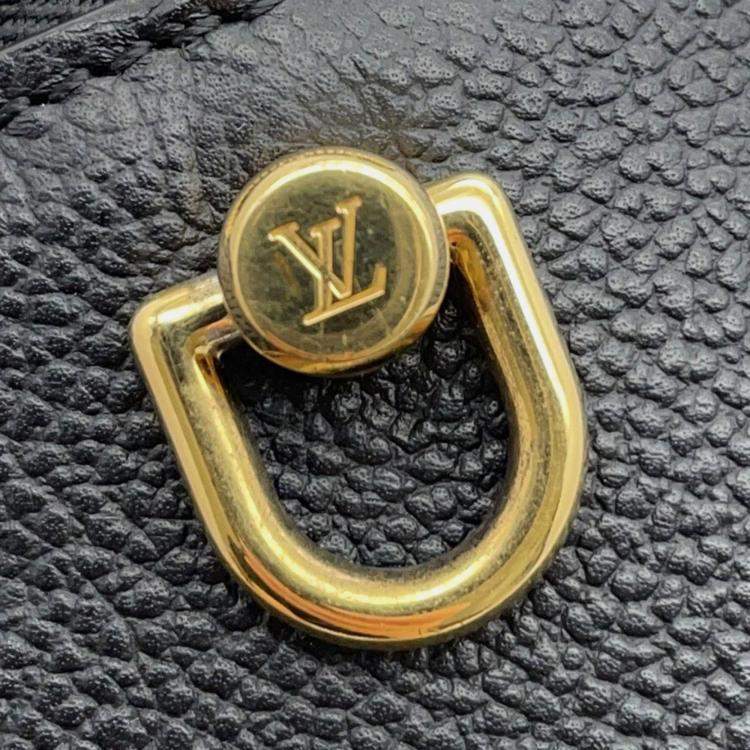 Pre Owned Louis Vuitton Black Monogram Empreinte Leather PM Vanity Bag