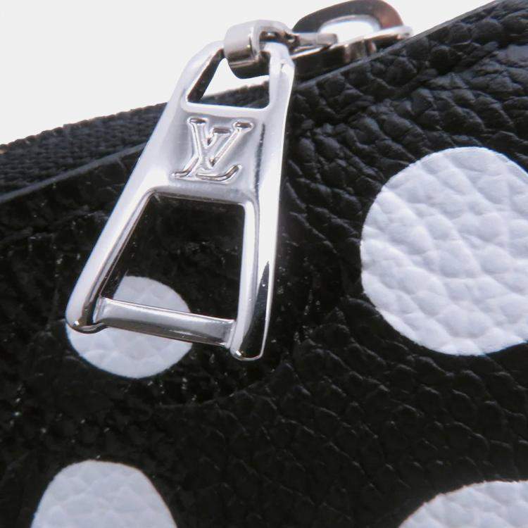 Pre Owned Louis Vuitton Lv X Yk Multi Pochette Accessoires Noir Monogram Empreinte Leather Infinity Dot
