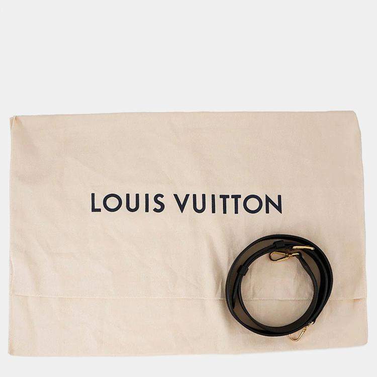 Pre Owned Louis Vuitton Padlock & Go Noir Grained Calf Leather