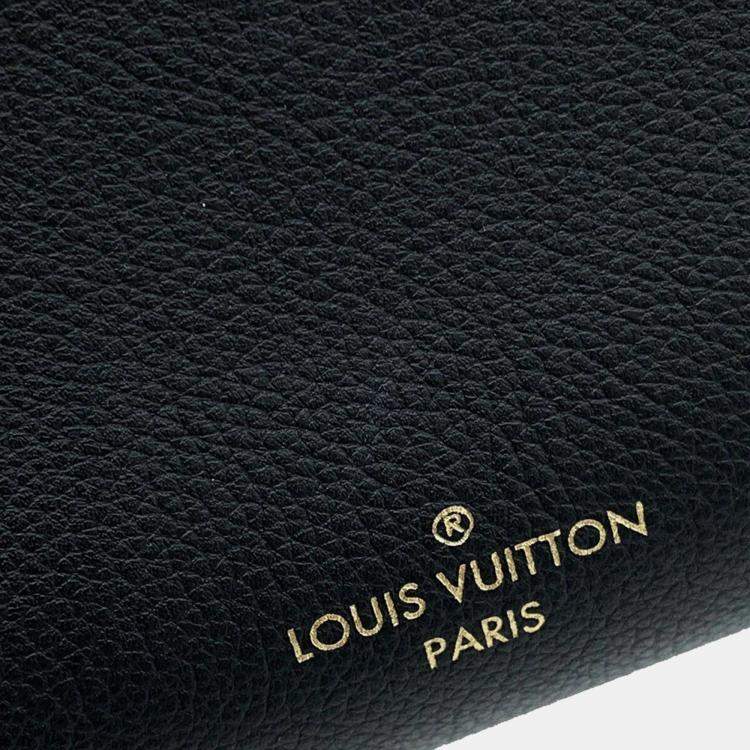 Pre Owned Louis Vuitton Padlock & Go Noir Grained Calf Leather