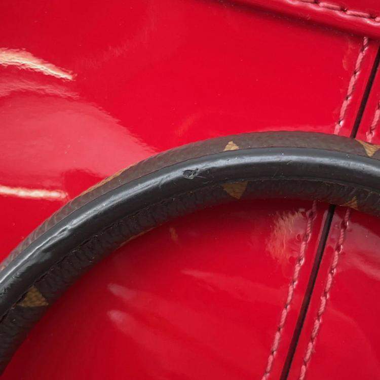 مملوكة مسبقًا Louis Vuitton Alma Scarlet Monogram Vernis Leather Size Bb