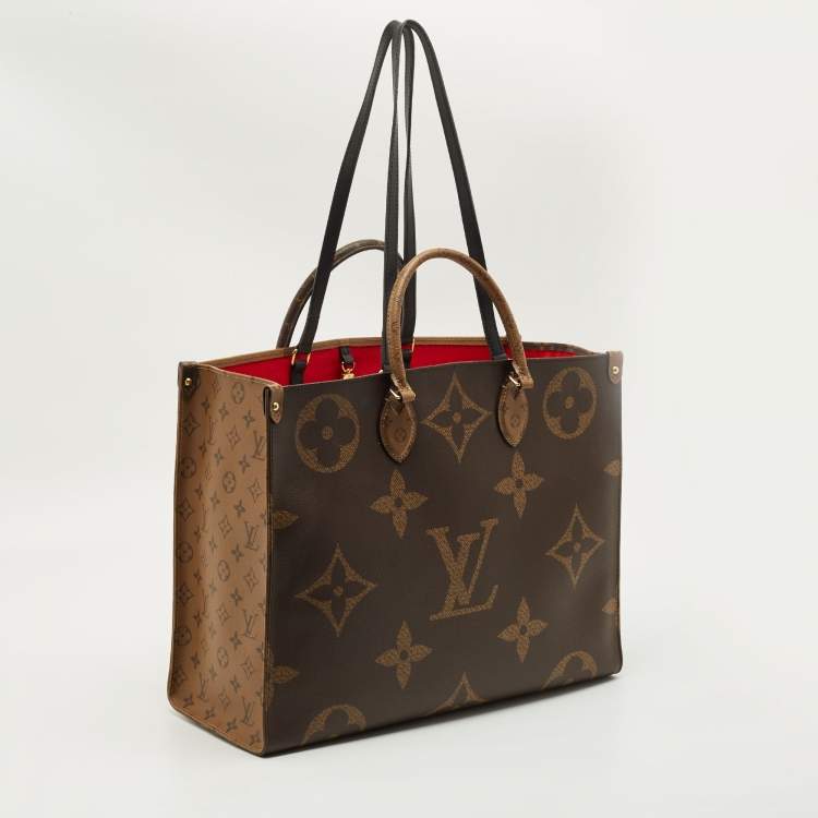Pre Owned Louis Vuitton Monogram Reverse Giant Canvas OnTheGo GM Bag