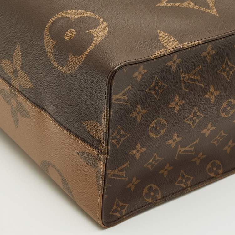 Pre Owned Louis Vuitton Monogram Reverse Giant Canvas OnTheGo GM Bag