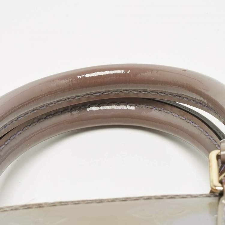 Pre Owned Louis Vuitton Lilac Monogram Vernis Alma BB Bag