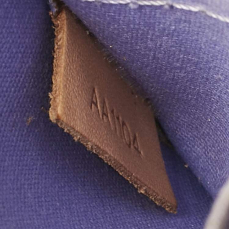 Pre Owned Louis Vuitton Lilac Monogram Vernis Alma BB Bag