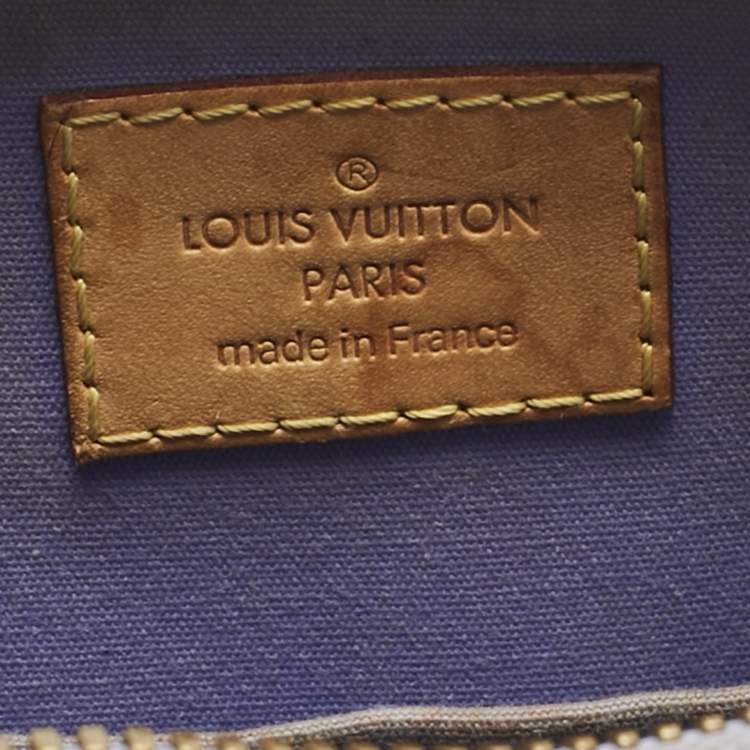 Pre Owned Louis Vuitton Lilac Monogram Vernis Alma BB Bag