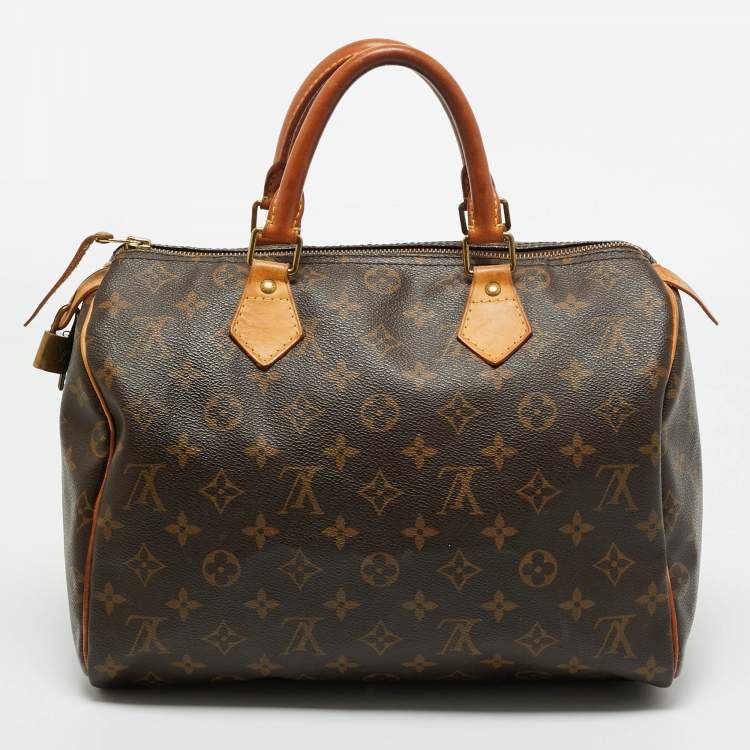 Pre Owned Louis Vuitton Monogram Canvas Speedy 30 Bag