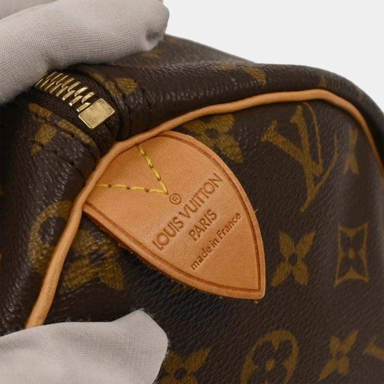 Pre Owned Louis Vuitton Monogram Speedy 30 Handbag M41526 TH0043
