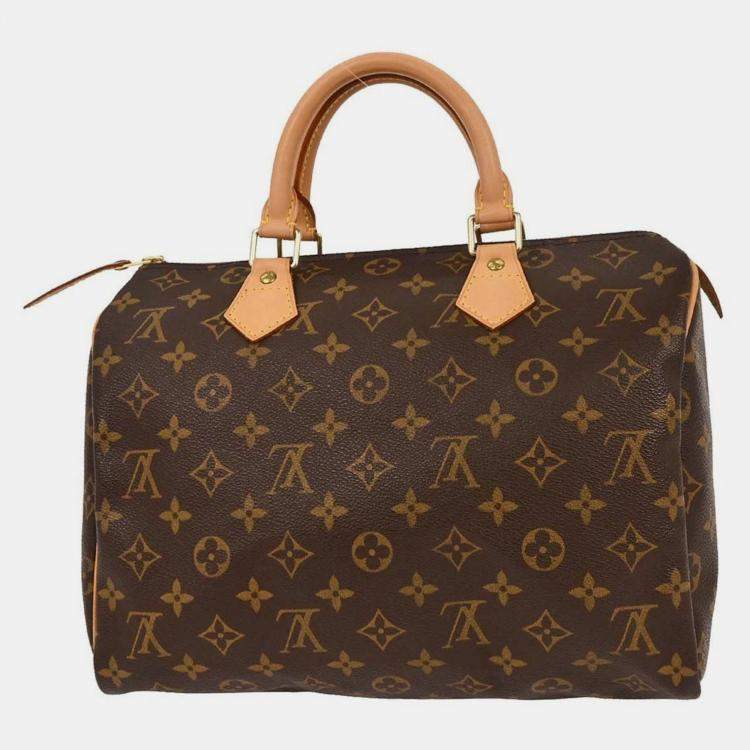 Pre Owned Louis Vuitton Monogram Speedy 30 Handbag M41526 TH0043