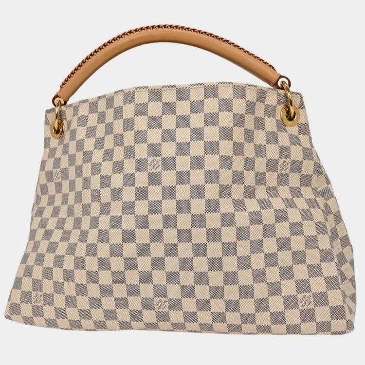 Pre Owned Louis Vuitton Damier Azur Artsy MM Handbag N41174 GT1193