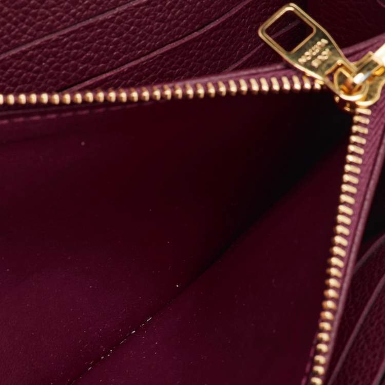 Pre Owned Louis Vuitton Aurore Monogram Empreinte Leather Sarah Wallet