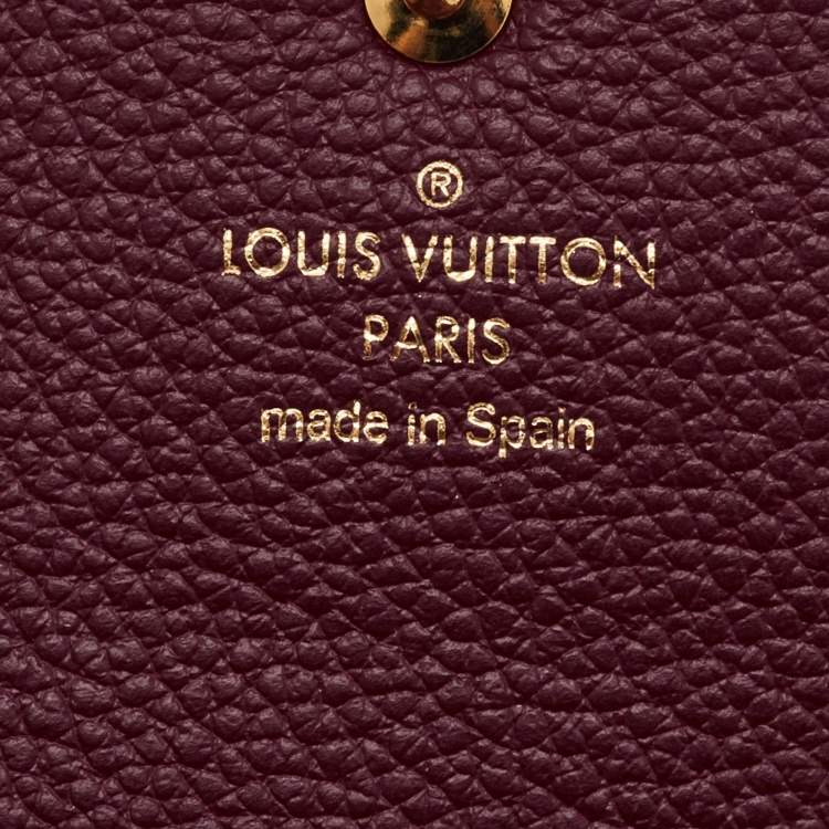 Pre Owned Louis Vuitton Aurore Monogram Empreinte Leather Sarah Wallet