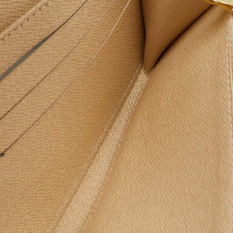 Pre Owned Louis Vuitton Damier Azur Canvas Sarah Wallet