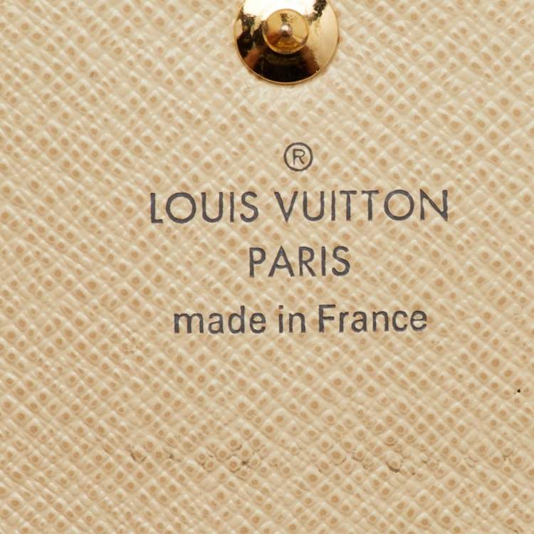 Pre Owned Louis Vuitton Damier Azur Canvas Sarah Wallet