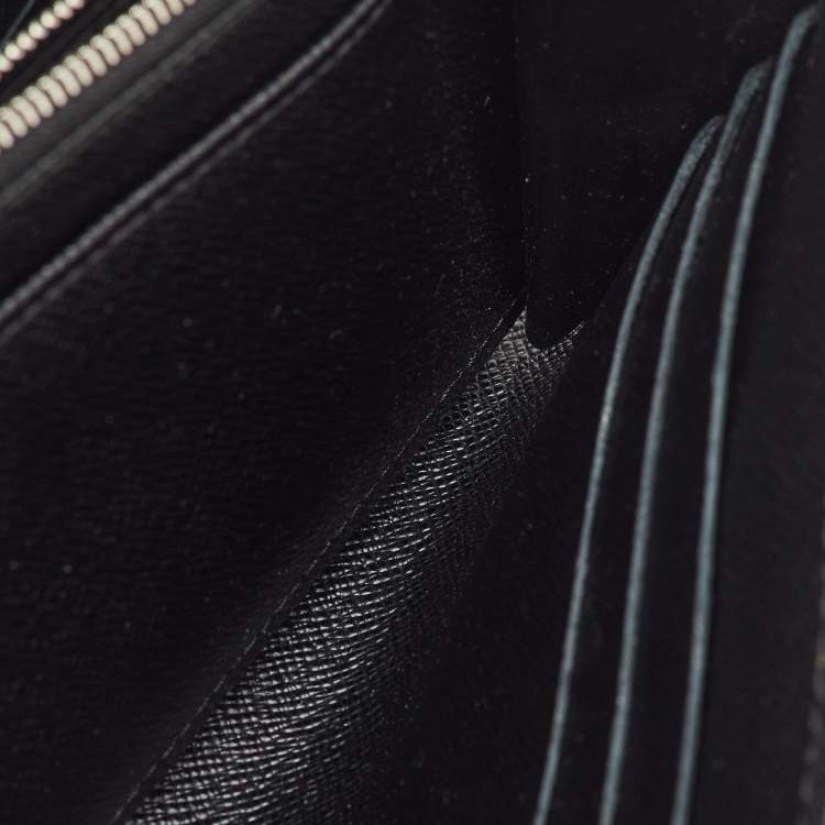 Pre Owned Louis Vuitton Light Denim Epi Leather Sarah Wallet