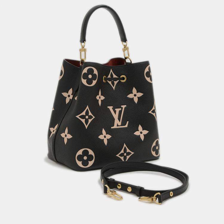 Pre Owned Louis Vuitton Neonoe MM Black Monogram Empreinte Shoulder Bag