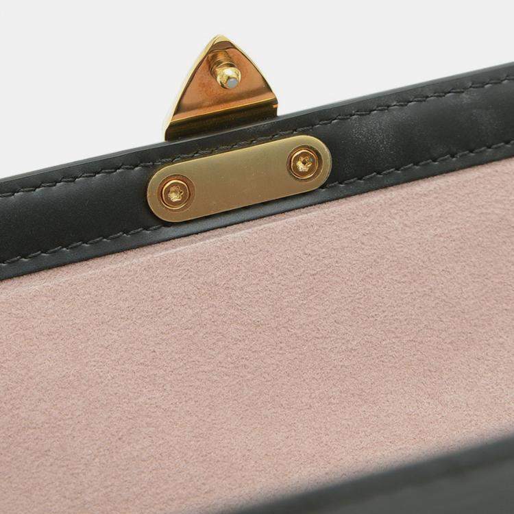 Pre Owned Louis Vuitton Papillon Trunk Black Epi Leather Shoulder Bag