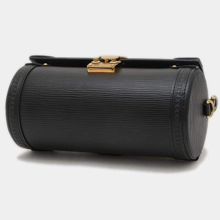 Pre Owned Louis Vuitton Papillon Trunk Black Epi Leather Shoulder Bag