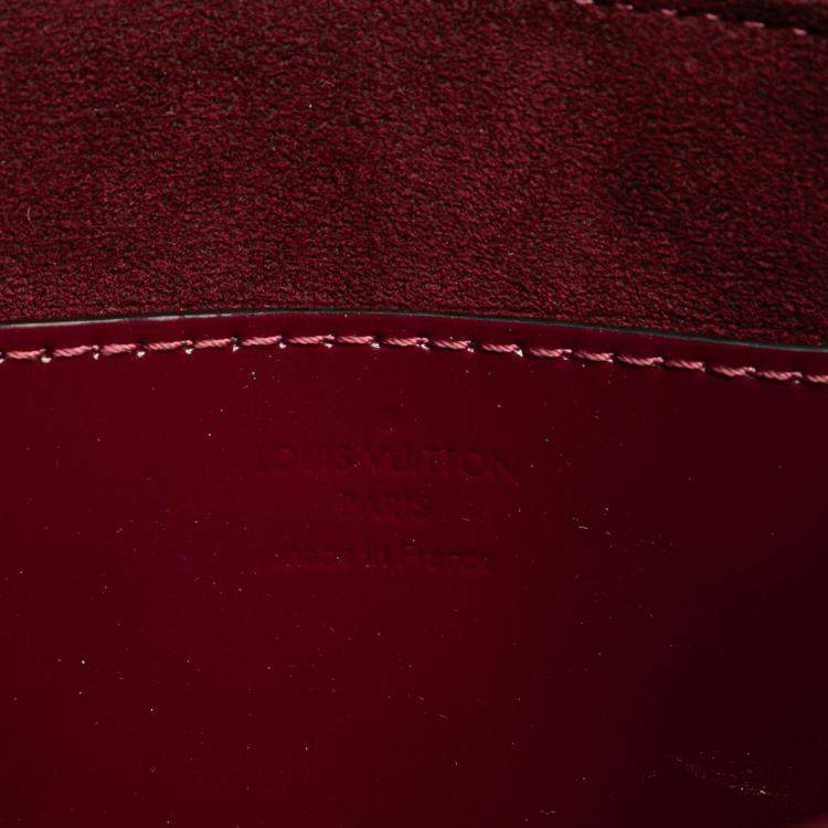 Pre Owned Louis Vuitton Red Vernis Monogram Twist PM