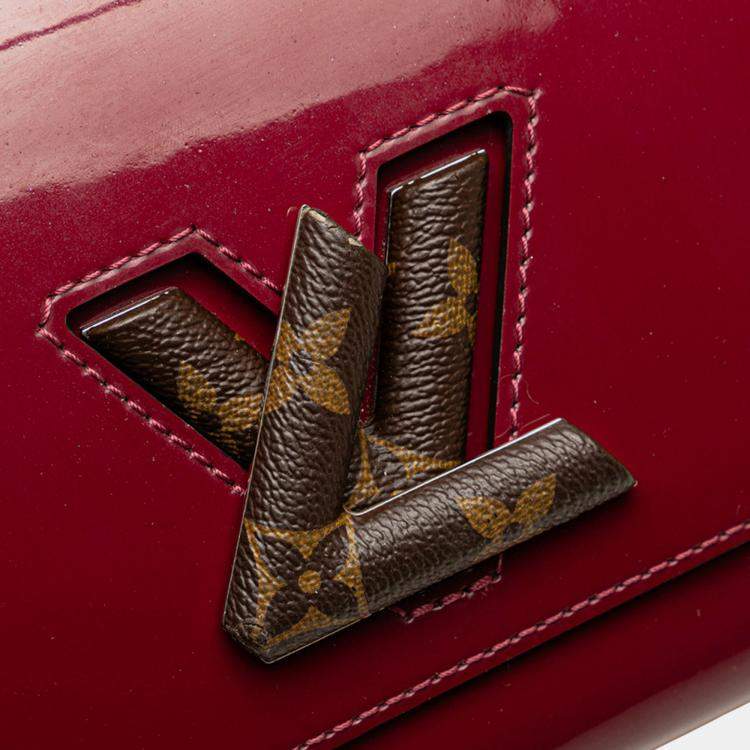 Pre Owned Louis Vuitton Red Vernis Monogram Twist PM