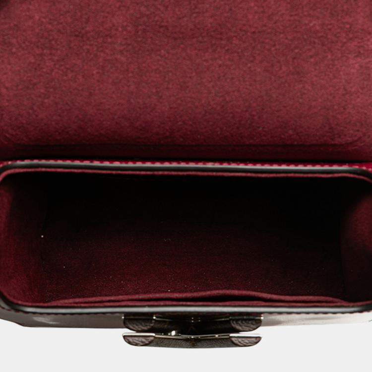 Pre Owned Louis Vuitton Red Vernis Monogram Twist PM