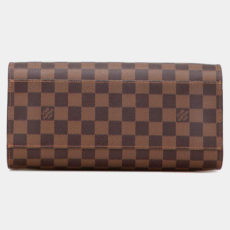 Pre Owned Louis Vuitton Brown Damier Ebene Triana