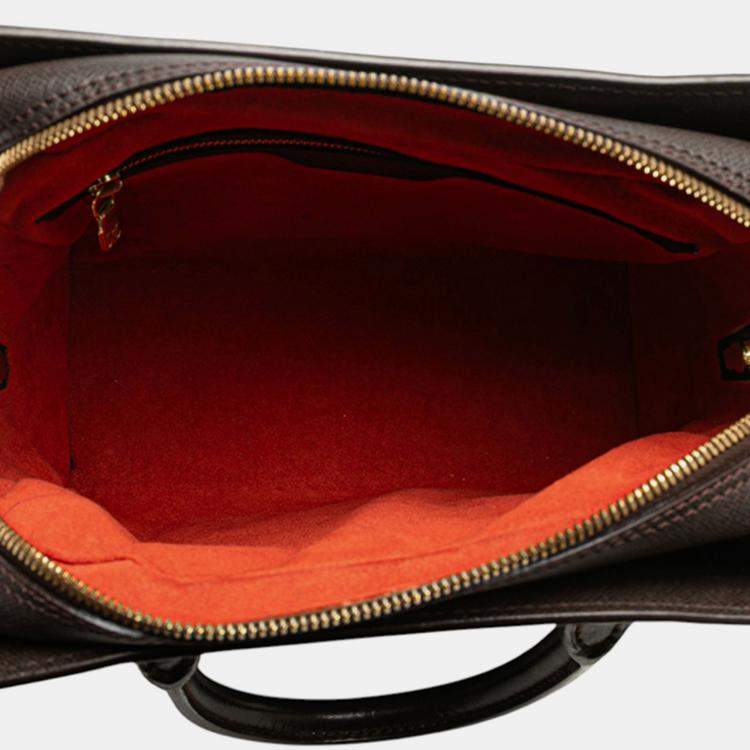 Pre Owned Louis Vuitton Brown Damier Ebene Triana