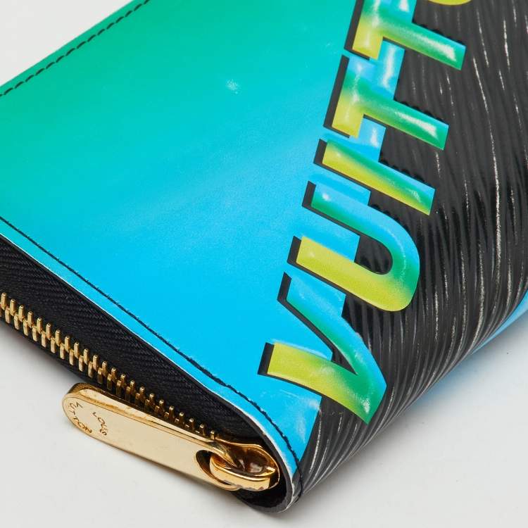 Pre Owned Louis Vuitton Multicolor Epi Leather Race Print Limited Edition Zippy Wallet