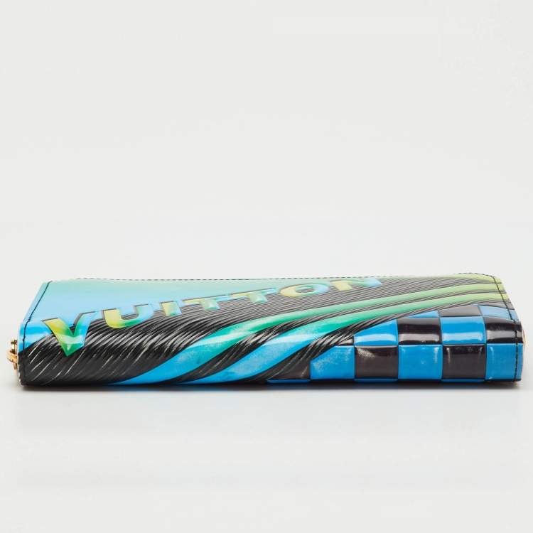 Pre Owned Louis Vuitton Multicolor Epi Leather Race Print Limited Edition Zippy Wallet
