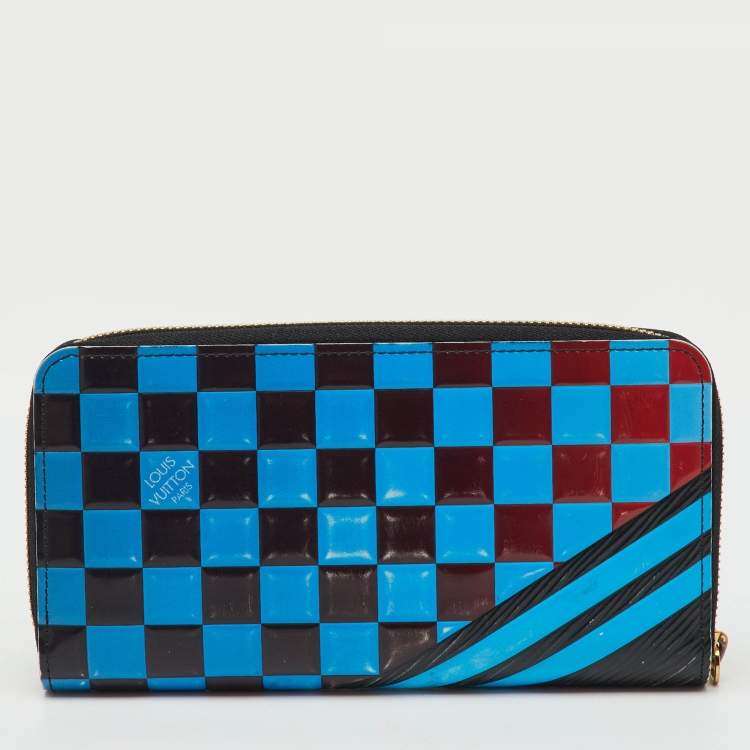 Pre Owned Louis Vuitton Multicolor Epi Leather Race Print Limited Edition Zippy Wallet