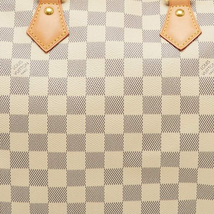 Pre Owned Louis Vuitton Damier Azur Canvas Speedy 30 Bag