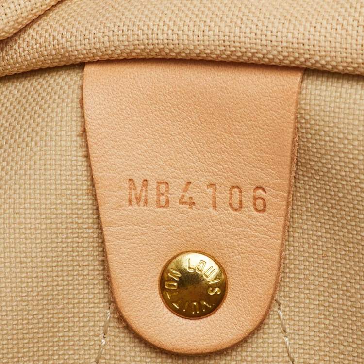 Pre Owned Louis Vuitton Damier Azur Canvas Speedy 30 Bag