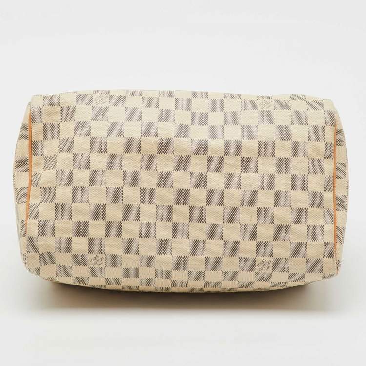 Pre Owned Louis Vuitton Damier Azur Canvas Speedy 30 Bag