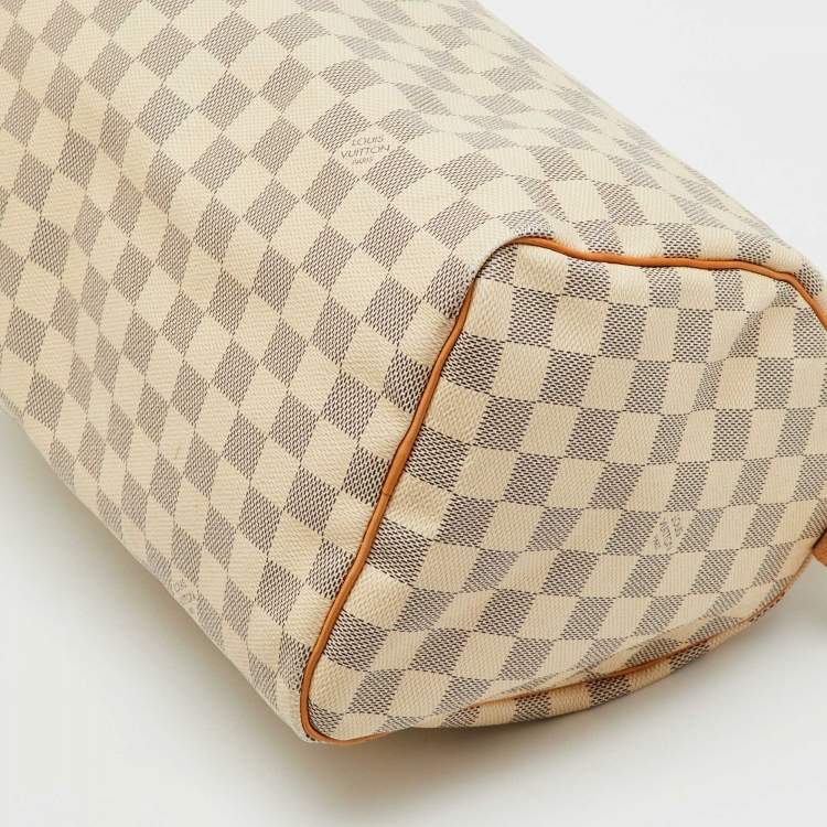 Pre Owned Louis Vuitton Damier Azur Canvas Speedy 30 Bag