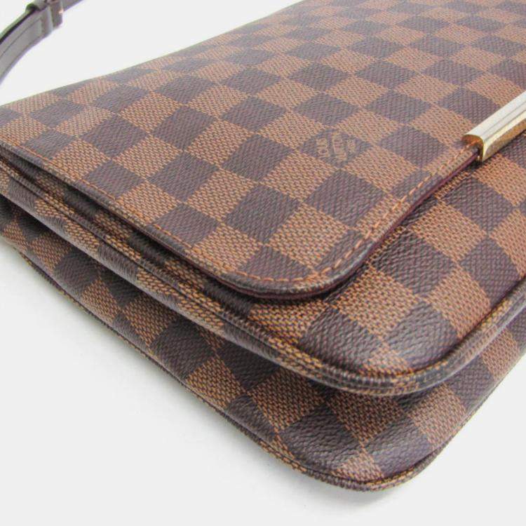 مملوكة مسبقًا Louis Vuitton Damier Hoxton GM Shoulder Bag Ebene