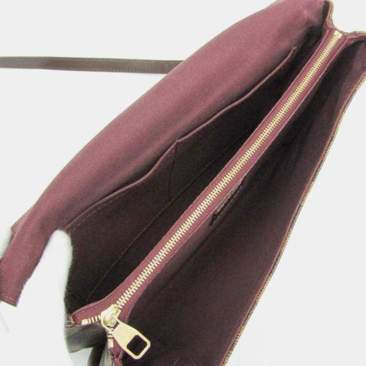 مملوكة مسبقًا Louis Vuitton Damier Hoxton GM Shoulder Bag Ebene