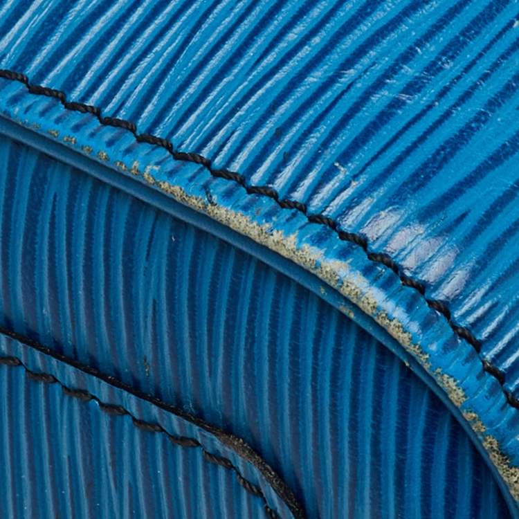 Pre Owned Louis Vuitton Toledo Blue Epi Leather Vintage Speedy 40 Bag