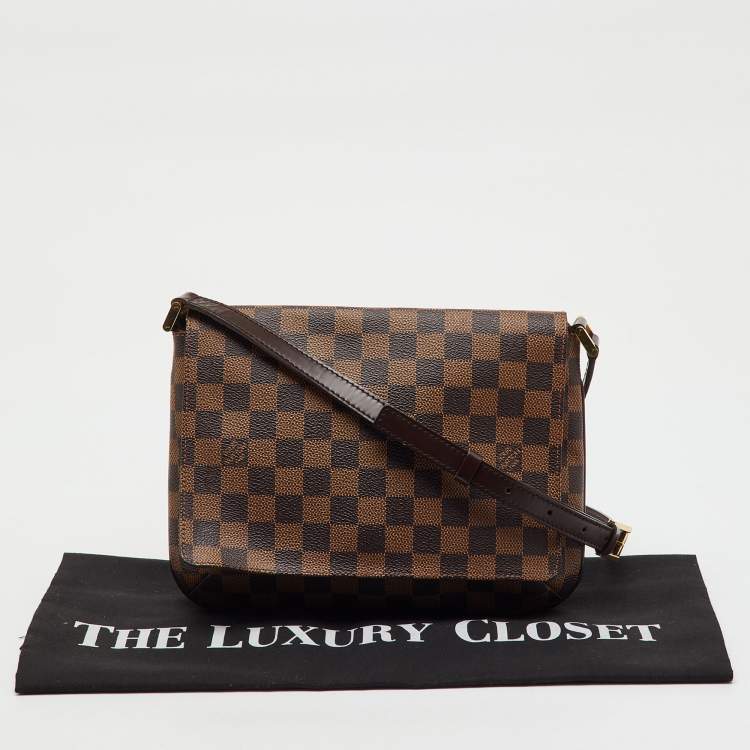 مملوكة مسبقًا Louis Vuitton Damier Ebene Canvas Musette Tango Bag