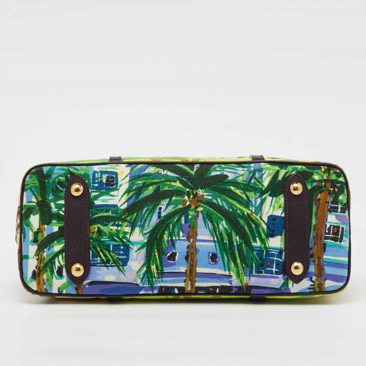 Pre Owned Louis Vuitton Multicolor Canvas and Leather Trim Limited Edition Escale Ailleurs Cabas PM Bag