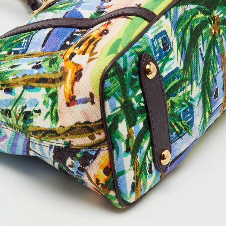 Pre Owned Louis Vuitton Multicolor Canvas and Leather Trim Limited Edition Escale Ailleurs Cabas PM Bag