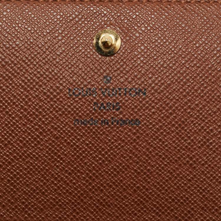 Pre Owned Louis Vuitton Monogram Canvas Porte Monnaie Tresor Wallet