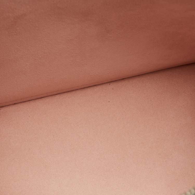 Pre Owned Louis Vuitton Metallic Peach Epi Leather Alma PM Bag