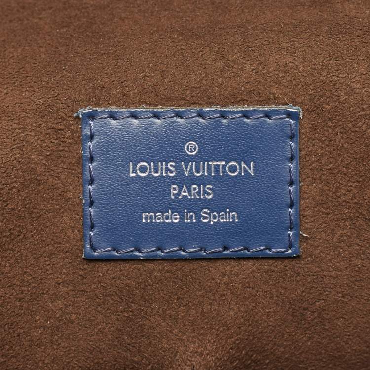 Pre Owned Louis Vuitton Blueberry Epi Leather Cluny MM Bag