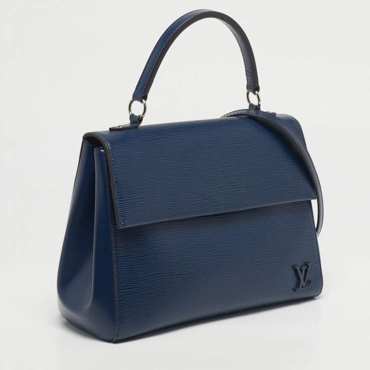 Pre Owned Louis Vuitton Blueberry Epi Leather Cluny MM Bag